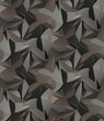 3d wallpaper pattern design of black gray and brown geometry.