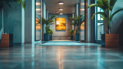 Biometric attendance system in an office building