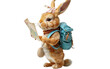 Easter Bunny Journey with Map and Pack Isolated on Transparent Background PNG.