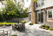 © Raymond Forbes LLC/Stocksy - Summer Landscape backyard patio of Contemporary Home