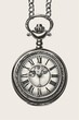 © Vit - Drawn Pocket Watch on a Chain