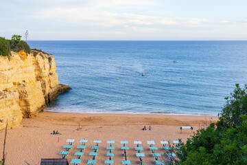 Wall Mural - Algarve, Portugal. View of beach of Our Lady of the Rock (Praia de Nossa Senhora da Rocha). Porches, Algarve, Portugal.