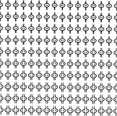 Wall Mural - Repeating vertical elements in the form of lines and dots with round bases.