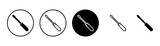 Fototapeta Londyn - Screwdriver icon vector isolated on white background. Screwdriver vector icon