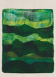 © Catherine MacBride/Stocksy - Landscape inspired acrylic mono-print in shades of green