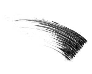 Poster - Smear of mascara isolated on white, top view