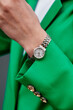 © Viktor Solomin/Stocksy - Crop young woman hand with stylish accessories. Wrist watch concept