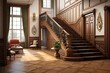 Victorian Heritage Hallway: Grand Staircase and Period Details