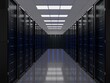 © CANDID =X=/Stocksy - Server data center room