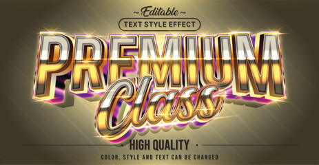 Aufkleber - Editable text style effect - Premium Class text style theme.