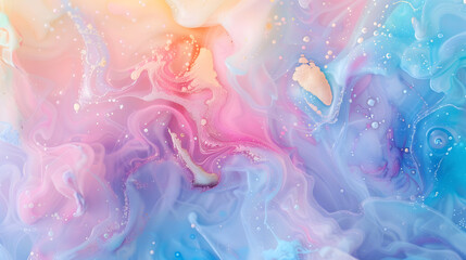 Pastel Alcohol Ink Dreamland. Transport viewers to a dreamlike world with pastel alcohol ink swirls, creating a whimsical and enchanting atmosphere.