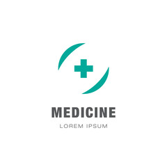 Poster - medical logo. concept style vector design