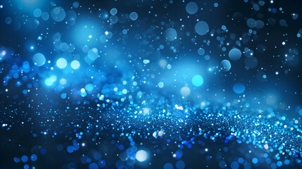 Wall Mural - Blue sparkle glitter abstract background 