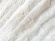 Translucent Gauze Fabric with Frayed Edges Texture