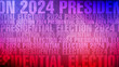 Election background with presidential election text abstract backdrop for political candidate voting and politics