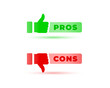 © starlineart - pros and cons icon in modern style