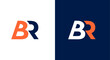 Br,r,rb logo,b and rb. initial letter logo
