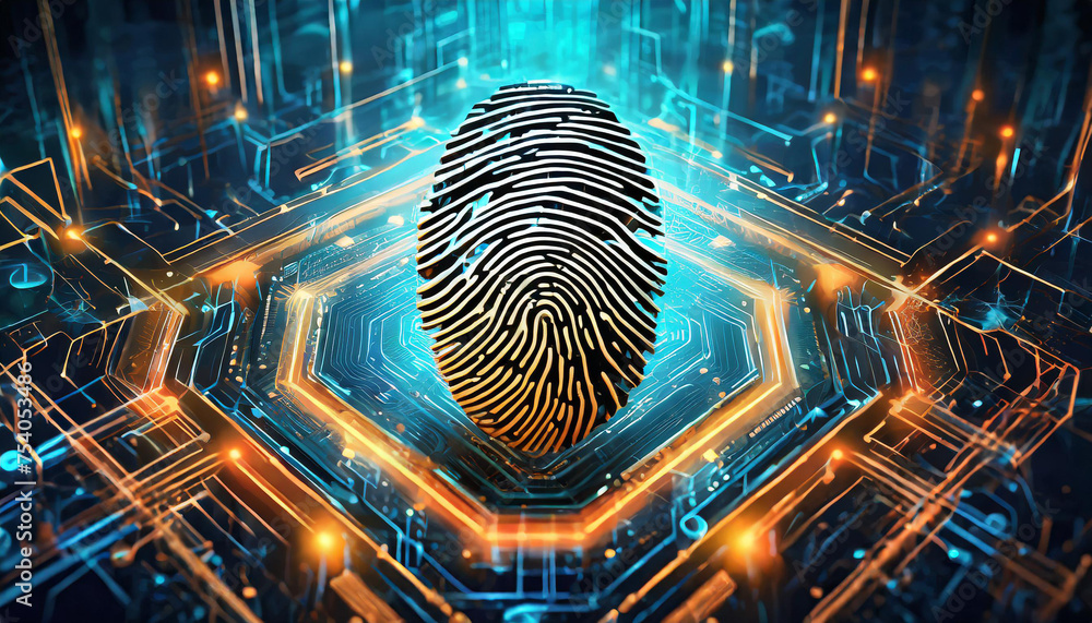 Finger Scan File animation of a fingerprint scan process Stock Illustration | Adobe Stock