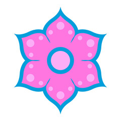 Wall Mural - Flower ornament vector icon