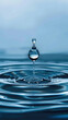 Water day wallpaper. A drop of water focus photography