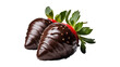 © ideaCuz Studio - chocolate covered strawberries on isolated on transparent png background. Generative ai