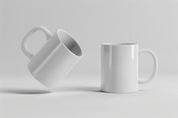 Poster - Mug Mockup - For showcasing mug or cup designs floating in the air