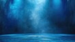 © Serhii - Blue Stage Background with Gradient Light. Perfect Empty Room for Showcasing Your Product in Studio or Theatre
