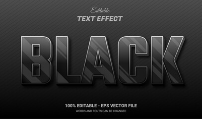 Wall Mural - black editable text effect