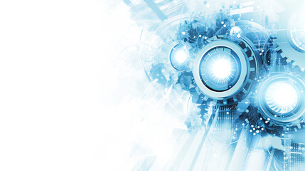 Wall Mural - abstract bright technology background illustration