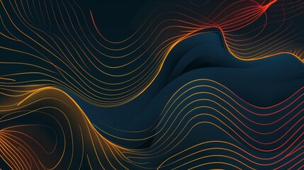 Wall Mural - an abstract simple-line background