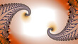 pair of similar silver and gold curved spiral design