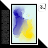 Fototapeta Dinusie - Liquid colorful gradient poster, smooth color gradient