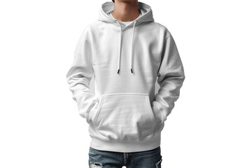 Minimalist hoodie mockup with transparent background, ideal for your branding artwork.Png file.Showcase your creativity in style. 