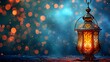 practical lamp background eid mubarak with outline brightening