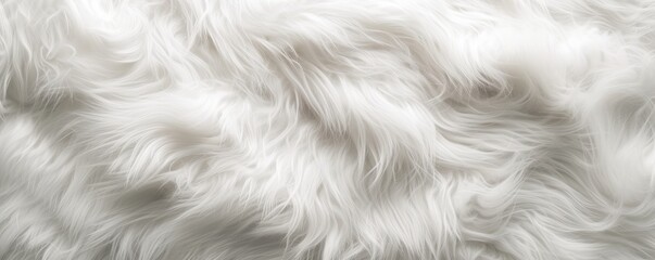 Poster - white fur wool.