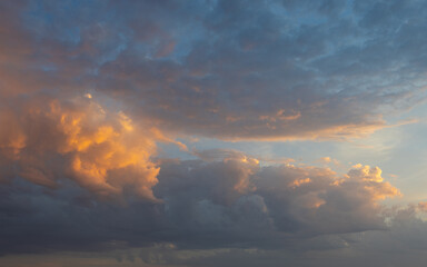 Wall Mural - beautiful layer of clouds on the sky.
