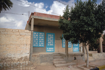 Canvas Print - Unfinished house in Matmata city, Kebili Governorate, Tunisia