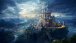 Fairy Tale Castle Majestic Fortress in Magical Kingdom