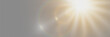 © Hanna - Sunlight special lens flare light effects. Glare of rays and light. On a transparent background.