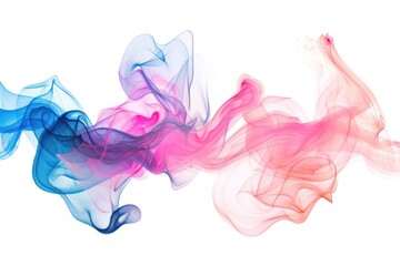 Brigh color flow drawing painted creative brushwork decoration with pink and blue fluid texture view