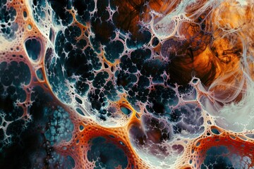 Wall Mural - Abstract patterns resembling fractals
