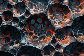 Wall Mural - Abstract patterns resembling fractals