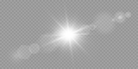 vector transparent sunlight special lens flare light effect. png