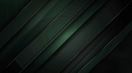 Wall Mural - Black and Dark green with templates metal texture soft lines tech gradient abstract diagonal background