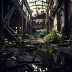 Poster - Urban exploration of abandoned buildings.