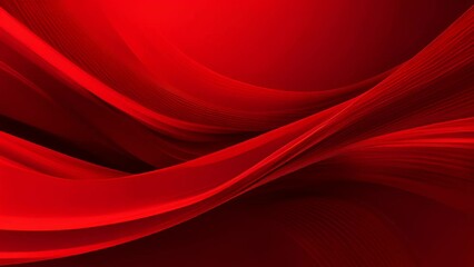 Wall Mural -  Ethereal Red - A Journey Through Fluid Forms