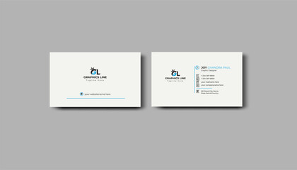 Professional and creative business card layout