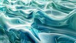 Light Blue and Turquoise Abstract Fluid Sea, This image can be used to convey a sense of calm and serenity in advertising and design projects, or as