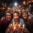 © Арман Амбарцумян - group of people celebrating birthday