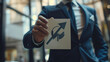 © Otseira - Interest rate and dividend, Businessman hold up arrow icon and percentage with graph indicators for investment growth. business financial investment, business growth, income, marketing and profit.